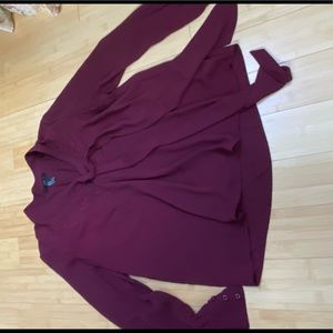 Forever 22 bow collar blouse, Sz. M